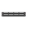 Патч-панель 19дюйм 2U 48 портов кат.6 (класс E) 250МГц RJ45/8P8C 110/KRONE T568A/B неэкран. с органа
