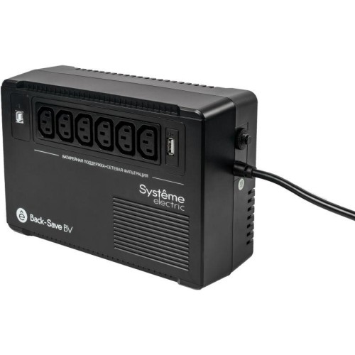 Источник бесперебойного питания Back-Save BV 600В.А AVR 6 С13 230В 1 USB-A BVSE600I SE 1893791