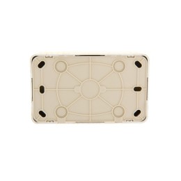 Розетка 2-м ОП Viola с заземл. беленый дуб LEZARD 751-5200-127