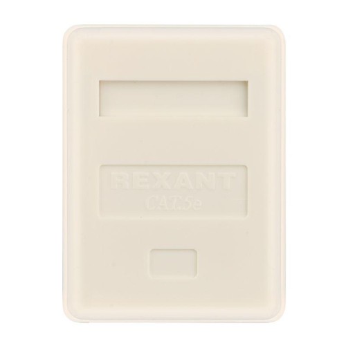 Розетка компьютерная 1-м ОП RJ45 кат.5E UTP неэкранир. бел. Rexant 03-0121