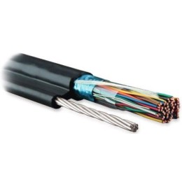 Кабель витая пара F/UTP кат.3 25 пар 24 AWG ОЖ solid экран-фольга с метал. тросом внешн. UV PE FUTP2