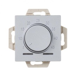 Механизм термостата ATLASDESIGN электрон. теплого пола с датчиком 10А алюм. SE ATN000335