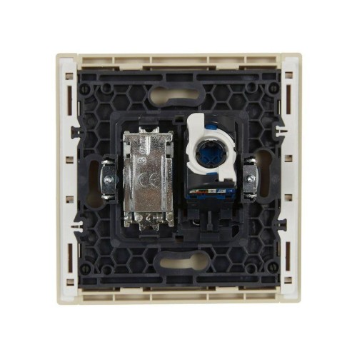 Розетка 2-м TV+RJ45 кат.6 FORTE&PIANO FP437 ваниль IEK FP-AK20-2-K10