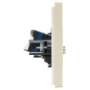 Розетка 2-м TV+RJ45 кат.6 FORTE&PIANO FP437 ваниль IEK FP-AK20-2-K10