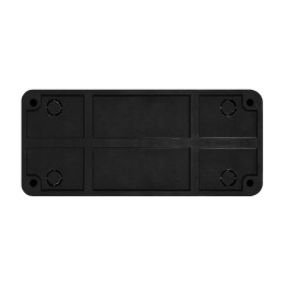 Розетка 3-м ОП Олимп 16А IP20 без заземл. черн. Universal 2217