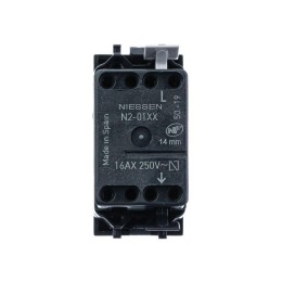 Выключатель 1-кл. 1п 1мод. СП Zenit 16А IP20 с клавишей антрацит ABB 2CLA210100N1801