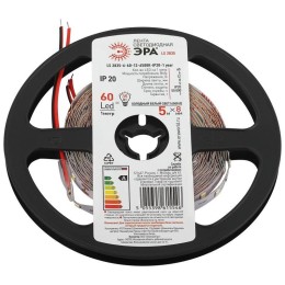 Лента светодиодная LS2835 6-60-12-6500K-IP20-1 year-5m холод. бел. (уп.5м) Эра Б0053972