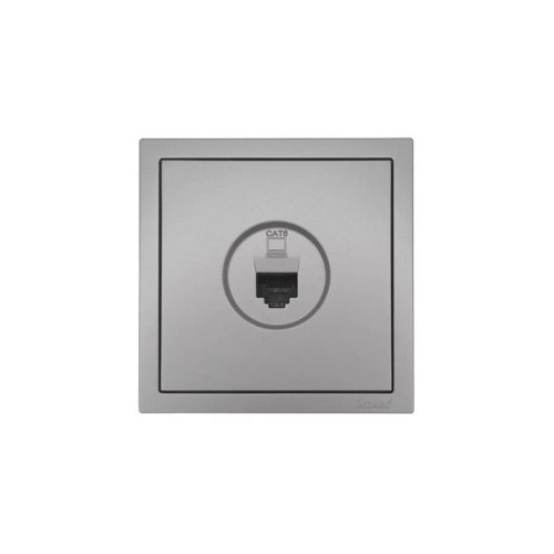 Розетка компьютерная 1-мест. СП ZIMA IP20 сер. матов. LEZARD 704-7488-140