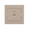 Розетка компьютерная СП Rain RJ45 крем. LEZARD 703-0303-139
