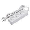 Удлинитель 3х1.5м 10А IP20 FE075-03-150 2.2кВт ПВС 2х0.75 защ. шторки ФАZА 5000131