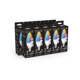 Лампа светодиодная Black 6Вт свеча RGBW E14 диммир. GAUSS 103101406