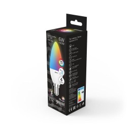 Лампа светодиодная Black 6Вт свеча RGBW E14 диммир. GAUSS 103101406