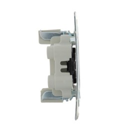 Розетка 2-м СП Karina 16А IP20 без заземл. термопласт жемчуж./бел. перламутр. LEZARD 707-3000-128B