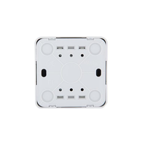 Переключатель проходной 1-кл. 1п ОП Viola 10А IP20 бел. LEZARD 751-0200-105