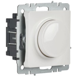 Светорегулятор СП BRITE пов-наж. 600Вт СС10-1-0-БрБ механизм бел. IEK BR-D20-0600-K01