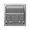 Адаптер на 1 RJ45(12) коннектор 75528; 75540; 75541; 75544-39 наклонный Simon73 Loft алюм. 73085-63