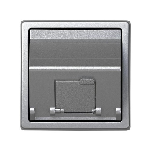 Адаптер на 1 RJ45(12) коннектор 75528; 75540; 75541; 75544-39 наклонный Simon73 Loft алюм. 73085-63