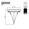Светильник грунтовый Solar 4000К IP44 на солнечн. батареях GAUSS GS001