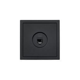Розетка компьютерная 1-мест. СП ZIMA IP20 черн. бархат LEZARD 704-4288-139
