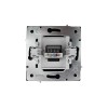 Розетка компьютерная 1-мест. СП ZIMA IP20 черн. бархат LEZARD 704-4288-139
