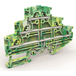 DKC Трехуровневая клемма на 2,5 кв.мм с заземлением (замена на VPR-2.5-3L-PE-YG)