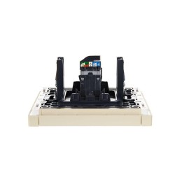 Розетка компьютерная RJ45 кат.5E FORTE&PIANO FP432 ваниль IEK FP-K10-1-K10