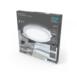 Светильник светодиодный Bubbles 12+4Вт 4000К IP20 1200лм 220-240В ДВО круг бел. GAUSS BL319