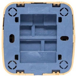 Выключатель 1-кл. 2п ОП Минск 10А IP20 светл. дерево EKF EGV10-021-30