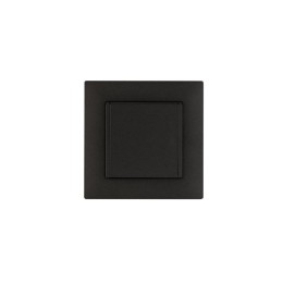 Розетка 1-м с крышкой Karea RIZZ STAR с заземл. дым. металлик Makel 88050029