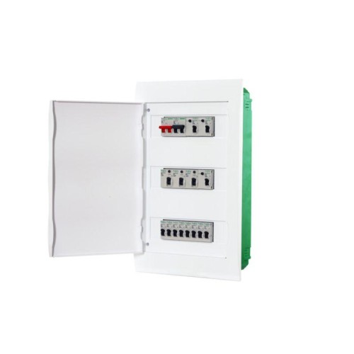 Бокс встраиваемый СП City9 Box 3 ряда 36мод IP40 IK07 80А 2 клеммы с бел. дверцей SE EZ9E312P2FRU