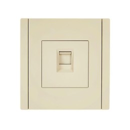 Розетка компьютерная RJ45 кат.6 FORTE&PIANO FP431 ваниль IEK FP-K10-2-K10