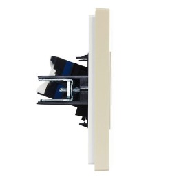 Розетка компьютерная RJ45 кат.6 FORTE&PIANO FP431 ваниль IEK FP-K10-2-K10