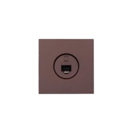 Розетка компьютерная 1-мест. СП ZIMA IP20 шоколад LEZARD 704-7388-140