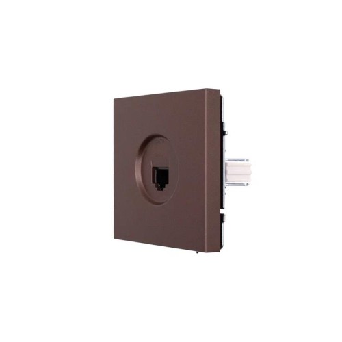 Розетка компьютерная 1-мест. СП ZIMA IP20 шоколад LEZARD 704-7388-140
