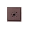 Розетка компьютерная 1-мест. СП ZIMA IP20 шоколад LEZARD 704-7388-140