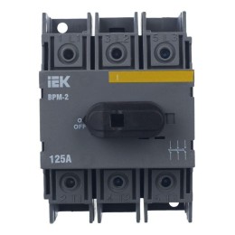 Выключатель-разъединитель модульный 3п 125А ВРМ-2 KARAT IEK MVR20-3-125