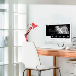 Светильник GTL 60Вт E27 струбцина и основание красн. GAUSS GT0024