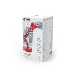 Светильник GTL 60Вт E27 струбцина и основание красн. GAUSS GT0024
