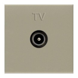 Розетка телевизионная TV 2мод. Zenit прост. механизм шампань ABB 2CLA225070N1901