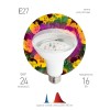 Лампа светодиодная FITO-16W-RB-E27-K 16Вт A60 грибовидная прозрачная 1310К E27 130-270В для растений
