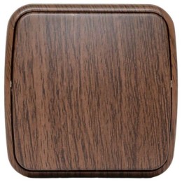 Выключатель 1-кл. 2п ОП Минск 10А IP20 темн. дерево EKF EGV10-021-40