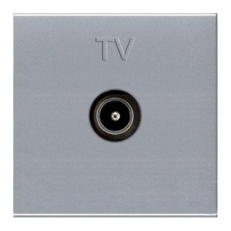 Розетка телевизионная TV 2мод. Zenit прост. механизм серебр. ABB 2CLA225070N1301