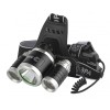 ЭРА GA-809 Фонарь налобный аккумуляторный, трехламповый High Power Headlamp [5 Вт CREE, алюминий]
