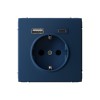 Розетка ArtGallery 16А с 2-мя заряд. устройствами USB A+C 5В/2.4А/3А 2х5В/1.5А механизм аквамарин SE