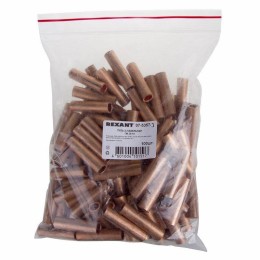 Гильза кабельная ГМ 35-10 35кв.мм d10мм (уп.50шт) Rexant 07-5357-3