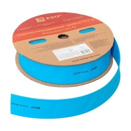 Трубка термоусадочная ТУТ нг 40/20 син. (уп.50м) EKF tut-40-g