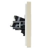 Розетка компьютерная 2-м RJ45 кат.5E FORTE&PIANO FP433 ваниль IEK FP-K20-1-K10