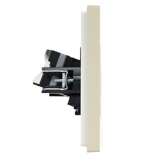 Розетка компьютерная 2-м RJ45 кат.5E FORTE&PIANO FP433 ваниль IEK FP-K20-1-K10