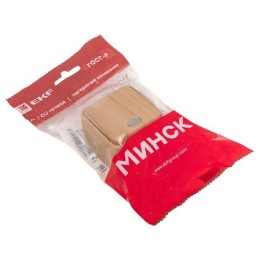 Выключатель 1-кл. 2п ОП Минск 10А IP20 с индикатором светл. дерево EKF EGV10-121-30