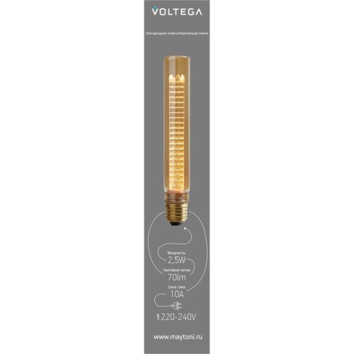 Лампа светодиодная филаментная Loft 271 TK30192 2.5Вт 1800К E27 DIM Voltega 8560